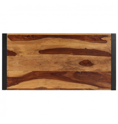  Valgomojo stalas, 120x60x76 cm, rausv. dalb. medienos masyvas - Stalai - 4