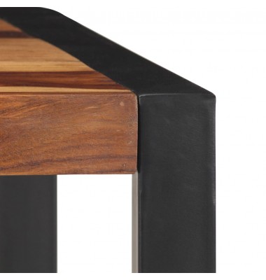  Valgomojo stalas, 120x60x76 cm, rausv. dalb. medienos masyvas - Stalai - 5