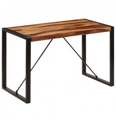  Valgomojo stalas, 120x60x76 cm, rausv. dalb. medienos masyvas - Stalai - 9
