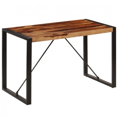  Valgomojo stalas, 120x60x76 cm, rausv. dalb. medienos masyvas - Stalai - 10