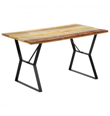  Valgomojo stalas, 140x80x76cm, perdirbtos medienos masyvas - Stalai - 1