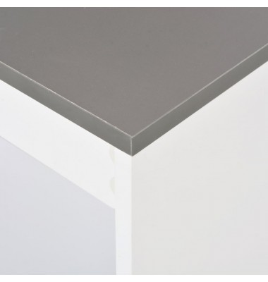  Baro stalas su lentyna, baltas, 110x50x103cm - Stalai - 2