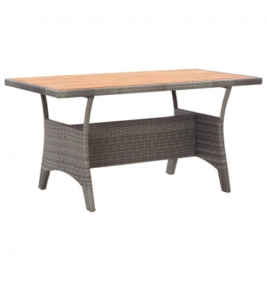  Sodo stalas, pilkas, 120x70x66cm, akacijos medienos masyvas  - Lauko stalai, staliukai - 1
