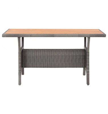  Sodo stalas, pilkas, 120x70x66cm, akacijos medienos masyvas  - Lauko stalai, staliukai - 2