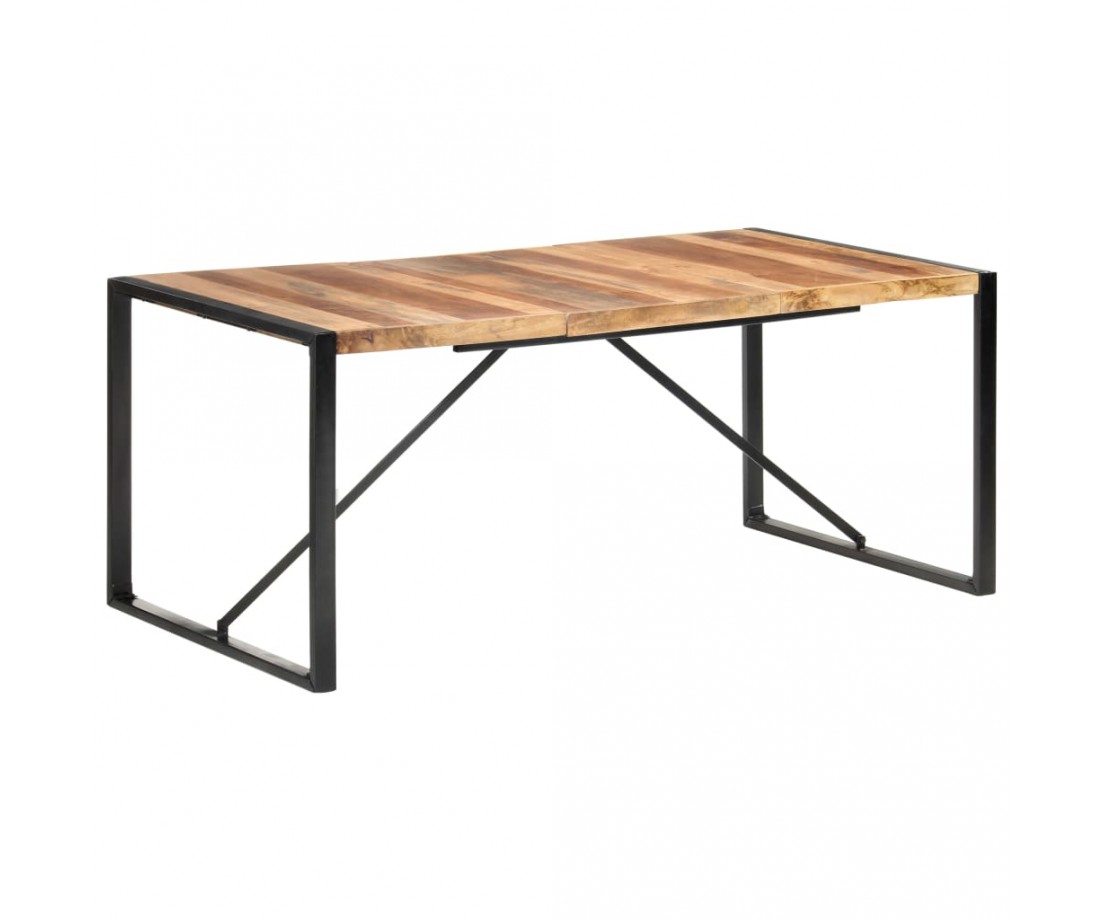 Valgomojo stalas, 180x90x75cm, mediena su dalbergijos apdaila - Stalai - 1 Valgomojo stalas, 180x90x75cm, mediena su dalbergijos apdaila - Stalai - 1