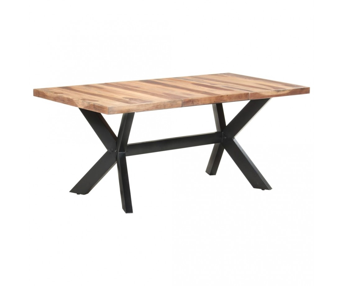 Valgomojo stalas, 180x90x75cm, mediena su dalbergijos apdaila - Stalai - 1 Valgomojo stalas, 180x90x75cm, mediena su dalbergijos apdaila - Stalai - 1