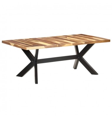  Valgomojo stalas, 200x100x75cm, mediena su dalbergijos apdaila - Stalai - 1