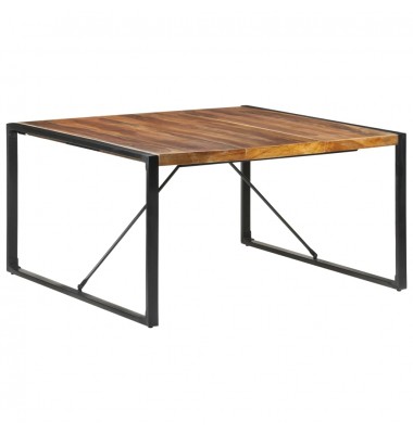  Valgomojo stalas, 140x140x75cm, mediena su dalbergijos apdaila - Stalai - 1