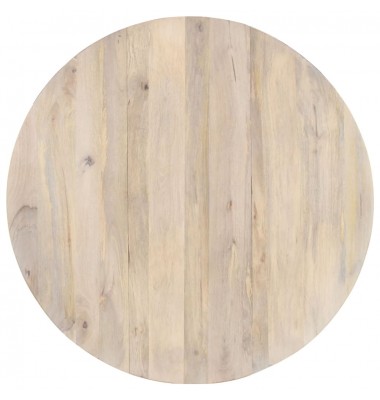  Valgomojo stalas, 110x76 cm, mango medienos masyvas, apvalus - Stalai - 5