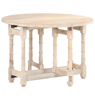 Valgomojo stalas, 110x76 cm, mango medienos masyvas, apvalus - Stalai - 10
