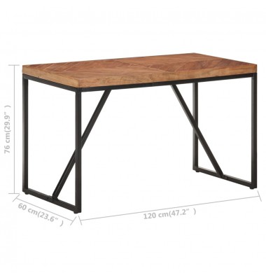  Valgomojo stalas, 120x60x76cm, akacija ir mango mediena - Stalai - 7