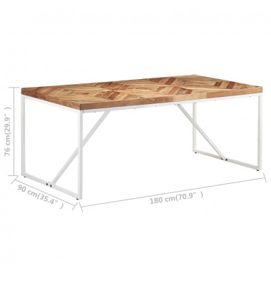  Valgomojo stalas, 180x90x76cm, akacija ir mango mediena - Stalai - 6