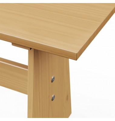  Valgomojo stalas su suoliuku, medaus rudi, pušies masyvas - Stalai - 5
