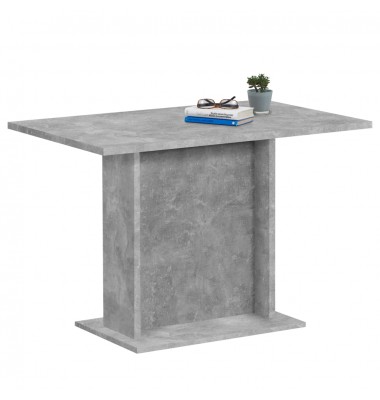 FMD Valgomojo stalas, betono pilkos spalvos, 110cm - Stalai - 1