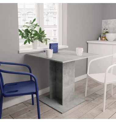  Valgomojo stalas, betono pilkos spalvos, 80x80x75 cm, MDP - Stalai - 1