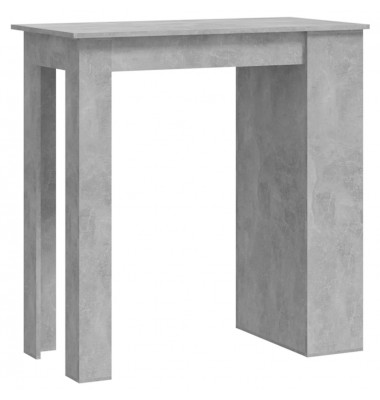  Baro stalas su lentyna, betono pilkas, 102x50x103,5cm, MDP - Stalai - 2