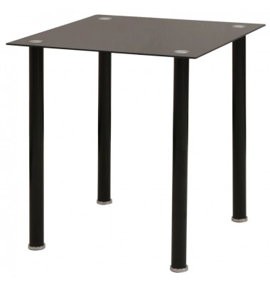  Penkių dalių, valgomojo stalo ir kėdžių komplektas, juodas - Valgomojo, baro komplektai - 2