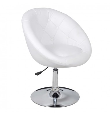 Baro kėdė, baltos spalvos, dirbtinė oda - Baro kėdės - 1