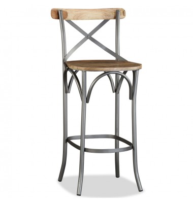 Baro taburetė, mango medienos masyvas - Baro kėdės - 1