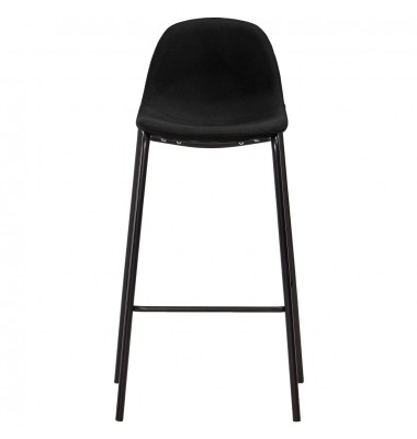  Baro kėdės, 4 vnt., juodos spalvos, audinys - Baro kėdės - 3
