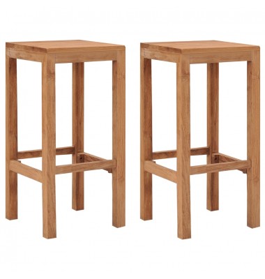  Baro taburetės, 2vnt., tikmedžio medienos masyvas - Baro kėdės - 1