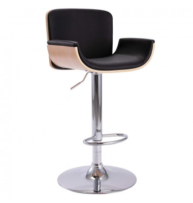  Baro taburetė, juodos spalvos, dirbtinė oda - Baro kėdės - 1