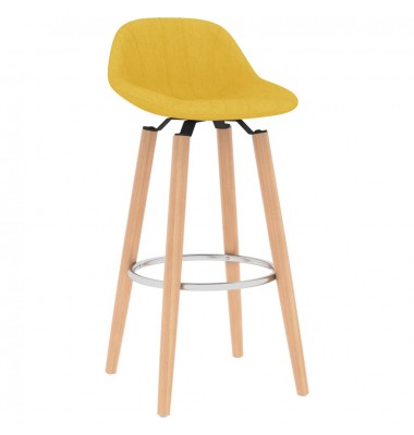  Baro taburetės, 2vnt., garstyčių geltonos spalvos, audinys - Baro kėdės - 2