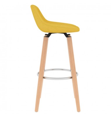  Baro taburetės, 2vnt., garstyčių geltonos spalvos, audinys - Baro kėdės - 4