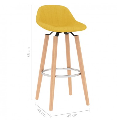  Baro taburetės, 2vnt., garstyčių geltonos spalvos, audinys - Baro kėdės - 8