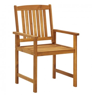  Sodo kėdės su pagalvėlėmis, 6vnt., akacijos medienos masyvas - Lauko kėdės - 4