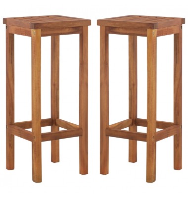  Baro kėdės, 2 vnt., akacijos medienos masyvas - Baro kėdės - 1