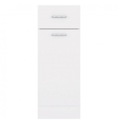  Apatinė spintelė su stalčiumi, balta, 30x46x81,5cm, MDP - Virtuvės spintelės - 7
