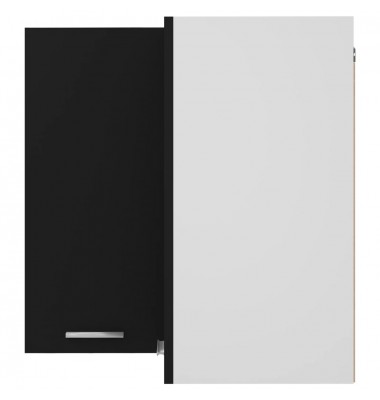  Pakabinama kampinė spintelė, juodos spalvos, 57x57x60cm, MDP - Virtuvės spintelės - 6