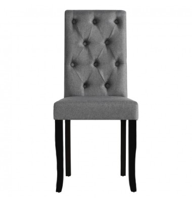 Valgomojo kėdės, 4 vnt., tamsiai pilkos, audinys - Valgomojo Kėdės - 3