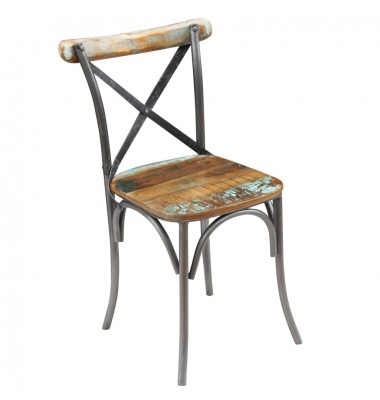  Valgomojo kėdės, 4 vnt., perdirbtos medienos masyvas - Valgomojo Kėdės - 2