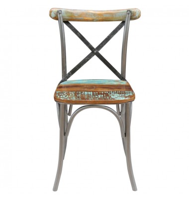  Valgomojo kėdės, 6vnt., perdirbtos medienos masyvas - Valgomojo Kėdės - 8