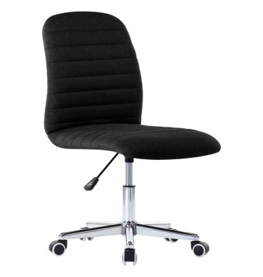  Valgomojo kėdės, 2vnt., juodos spalvos, audinys - Valgomojo Kėdės - 3