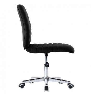  Valgomojo kėdės, 2vnt., juodos spalvos, audinys - Valgomojo Kėdės - 5