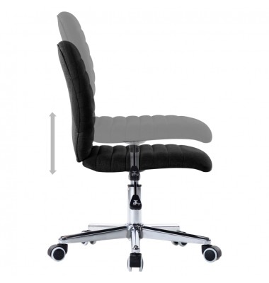  Valgomojo kėdės, 2vnt., juodos spalvos, audinys - Valgomojo Kėdės - 6