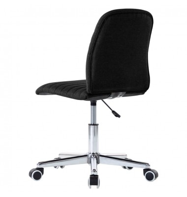  Valgomojo kėdės, 2vnt., juodos spalvos, audinys - Valgomojo Kėdės - 7