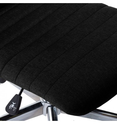  Valgomojo kėdės, 2vnt., juodos spalvos, audinys - Valgomojo Kėdės - 8