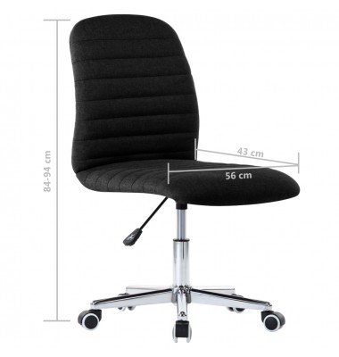  Valgomojo kėdės, 2vnt., juodos spalvos, audinys - Valgomojo Kėdės - 10