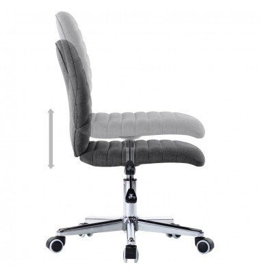  Valgomojo kėdės, 6vnt., tamsiai pilkos, audinys (3x283600) - Valgomojo Kėdės - 6