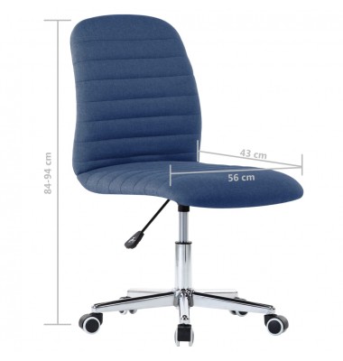  Valgomojo kėdės, 6vnt., mėlynos spalvos, audinys (3x283603) - Valgomojo Kėdės - 10