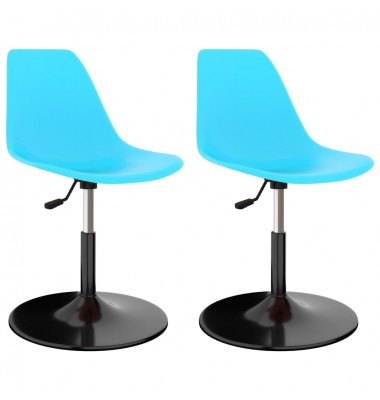  Pasukamos valgomojo kėdės, 2vnt., mėlynos spalvos, PP - Valgomojo Kėdės - 1