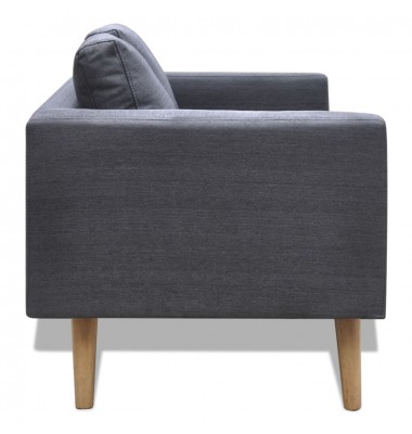  Dvivietė sofa, audinys, tamsiai pilka  - Sofos, sofos-lovos - 2