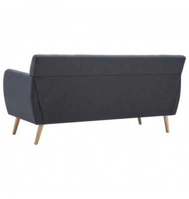  Trivietė sofa, audinio apmušalas, 172x70x82cm, tamsiai pilka - Sofos, sofos-lovos - 5