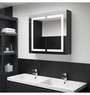  Veidrodinė vonios spintelė su LED apšvietimu, 80x12,2x68cm - Vonios spintelės, veidrodžiai - 1