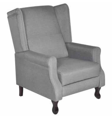  Krėslas, pilkas, audinys - Foteliai, krėslai - 1