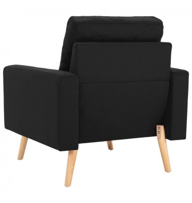 Krėslas, juodos spalvos, audinys - Foteliai, krėslai - 5